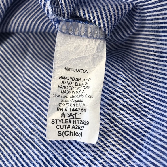 Lime n Chili, 3/4 Length Sleeve Shirt, Size Small - Picture 7 of 10